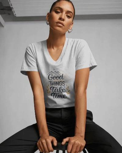 Good Things Take Time Unisex Classic Crew T-Shirt